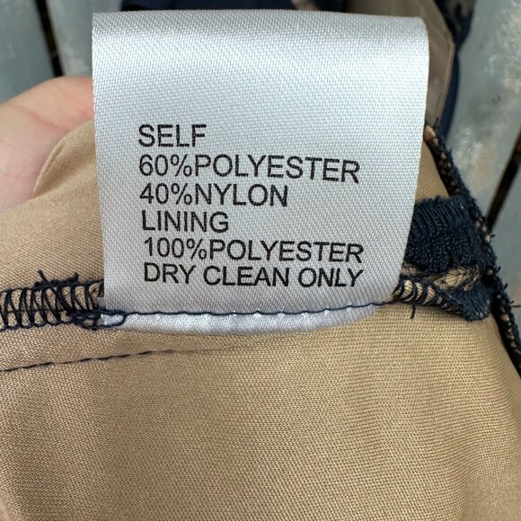 Tadashi Shoji Kennedy Embroidered Lace Dress Navy Sz 12 NWT - Picture 12 of 16